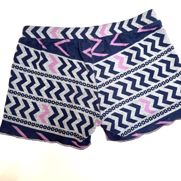 Aztec Hot Shorts Size Small Purple Gray Geometric Sweatpants Booty Pants Warm - Picture 5 of 9